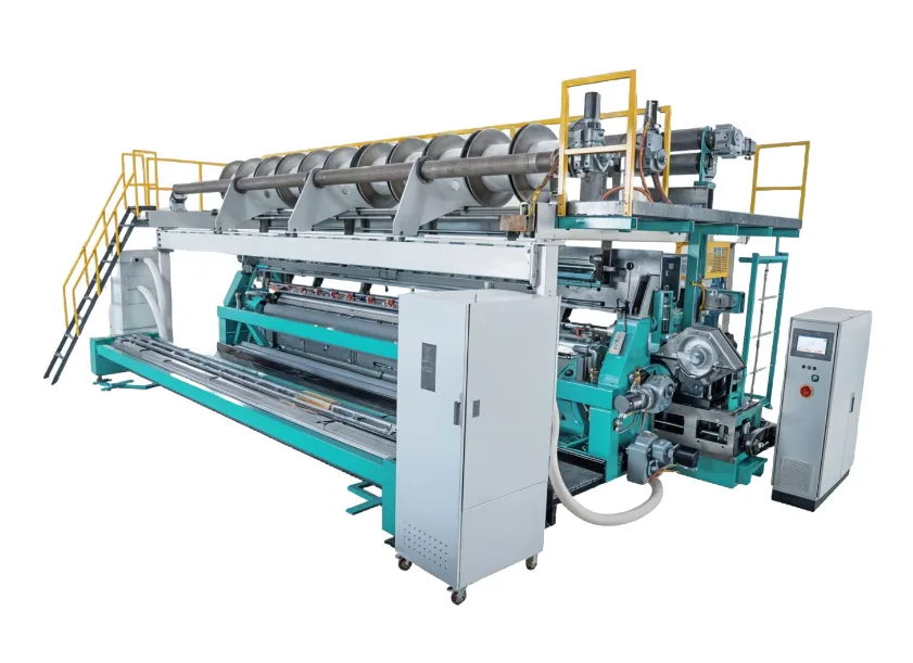 warp and weft knitting machines