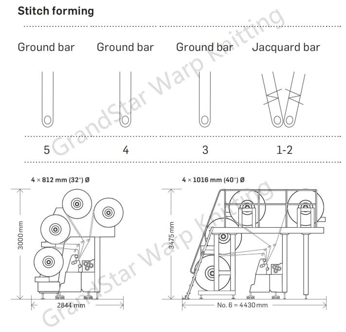 Jacquard Tricot Machine for Sports wear